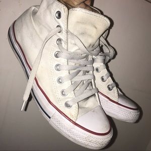 white hightop converse!